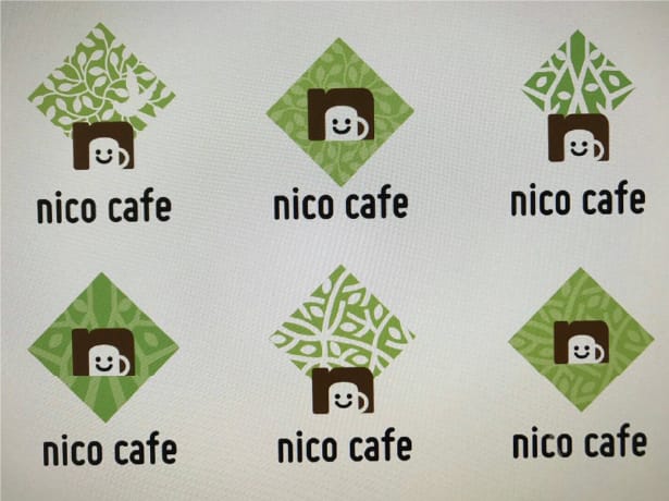 nicocafe開業時のロゴ案
